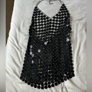 - 12th tribe sequin dress in black